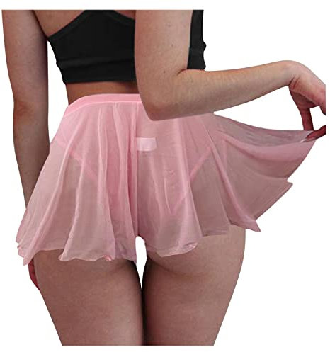Fashion Wumen Hohe Taille Rüschen Shorts Hosen Mini Plissee Fitness Shorts Rock Damen Zweiteiler Shorts Und Top (Pink, S)