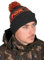 Fox Collection Bommelmütze Schwarz/Orange | Angelmütze
