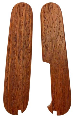 Aibote 1 Pair Natural Wood Handle Scales Handles Patch DIY Tool Replacement Handles Fit for 91 mm Victorinox Swiss Army Knife (Palisander Wood)