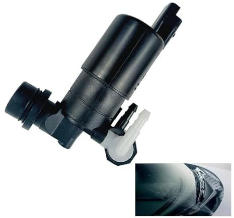 Bomba de Limpiaparabrisas, Bomba de Lavado de Parabrisas Compatible C2 C3 C4 C5 C8 106 207 307 308, Reemplazo Directo con Números de Parte 643475 643492 9641553880