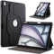 GOZOPO Funda para iPad Air 11 Pulgadas (M3/ M2, 2025/2024), iPad Air 5/4 (10,9 Pulgadas, 2022/2020), Soporte Rotación de 360 Grados Funda con Auto-Sueño/Estela - Negro