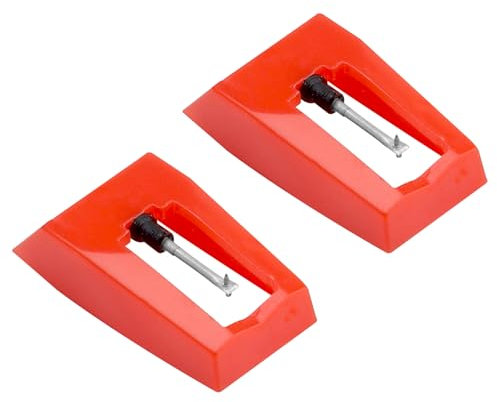 2-Stück Plattenspieler Nadel Ersatznadel, Schallplattenspieler Nadel, Diamant Stylus Ersatz, Ersatznadel Plattenspieler Nadel für Plattenspieler, Vinylplatten-Spieler, Vinyl, Phonograph