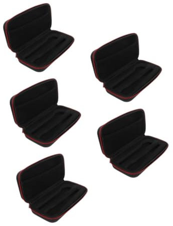 TOGEVAL 5pcs Portable Mic Carrying Case Handheld Microphone Case Eva Foam and Zipper