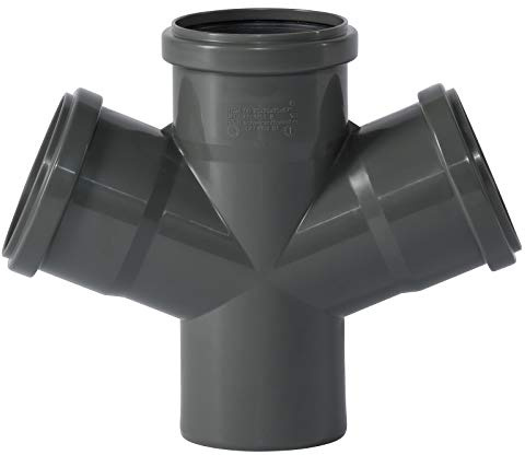 Ostendorf HTsafe Doppelabzweig DN 75/75/75 mm 67 Grad HT-Rohr