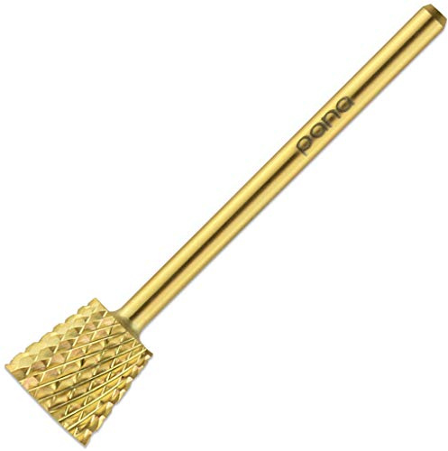 Pana 3/32 4 Week Backfill Nail Carbide Bit - For Electric Dremel Drill Machine (Coarse, Gold (Inverted Backfill))