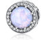 Ciondolo radioso con motivo a cuori, in argento Sterling 925, compatibile con bracciali Pandora e argento, colore: Opalescent Pink, cod. PSC109