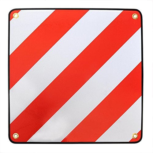 Warntafel Italien + Österreich Kennzeichen Metallösen 50cm