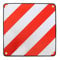Warntafel Italien + Österreich Kennzeichen Metallösen 50cm