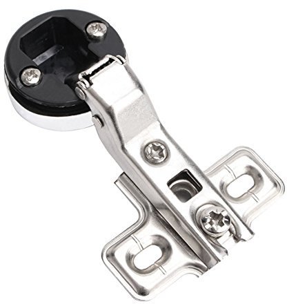 ZAK168 - Bisagras ocultas para puerta de cristal, armario de cocina, armario de vino, bisagras de 26 mm, tornillos de copa, armario de vino para casa, medium curved