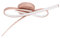 EGLO LED Deckenleuchte Palozza, 2 flammige Deckenlampe, Wohnzimmerlampe, Küchenlampe aus Aluminium und Kunststoff, Flurlampe Decke in Roségold, Weiß
