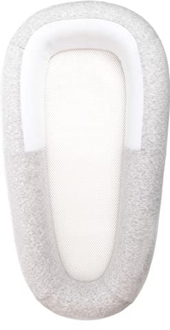 PurFlo Sleep Tight Babybett | Sicher für den Schlaf über Nacht | Vollständig atmungsaktive Babynest-Alternative | Neugeborene Essentials | 0-8 m Minimal Grau