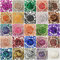 Nsiwem Pailletten Set 25 Farben Pailetten zum Basteln Lose Craft Pailletten 6mm Pailetten zum Nähen Schillernden Pailletten für DIY Kunsthandwerk Making(ca. 10000 Stück)