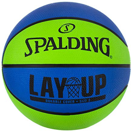 Spalding Lay-Up Mini-Basketball, 55,9 cm, Blau/Grün