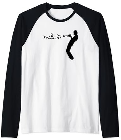 Miles Davis Groovin' Black Type Raglan
