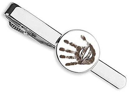 Pince à cravate avec marques de lacération, motif plaie, cadeau pour homme d'affaires