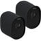 kwmobile 2x Skin Compatible with Arlo Essential Spotlight - Silicone Security Camera Case Outdoor CCTV Cover - Black