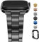 Fullmosa Sottile Cinturino Metallo per Apple Watch 40mm 41mm 38mm Donna e Uomo, Bracciale Acciaio inossidabile per Apple Watch Cinturini Compatibile con iWatch SE SE2 Serie 9 8 7 6 5 4 3 2 1, Nero