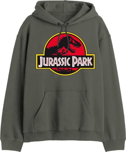 Jurassic Park « Jurassic Logo » MEJUPAMSW004 Sweat Unisexe, Kaki, Taille XL