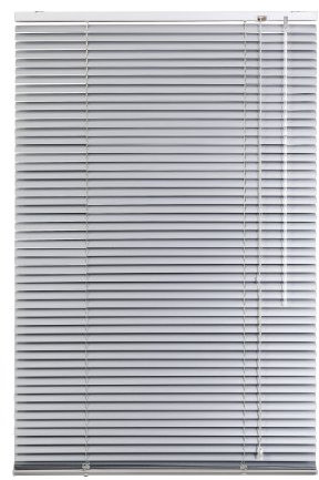 Lichtblick Aluminium Jalousie, Alu-Jalousie mit Klemmträgern und Wandmontageclips für Fenster und Türen Silber, 95 cm x 130 cm (B x L)