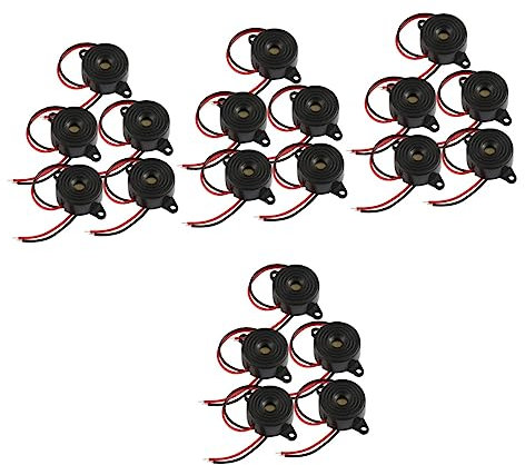DOITOOL 20 Stk Aktiver Summer Atomon Aktiver Piezo-summer Alarm Für Schaltung 2-adrige Leitungen Elektrisch Niederspannungssummer Summer Für Schaltung Alarmton Kupfer Elektronisch Wecker