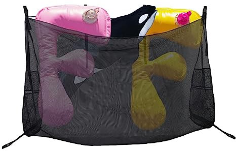 Filet de rangement pour piscine, jouets de piscine, sac de rangement à suspendre, filet de rangement pour piscine, sac de rangement flottant en maille