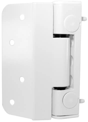 FixRello Cerniera per porta composita, bianca, 1 cerniera 3D regolabile, cerniera e corpo inclusi, capacità di carico fino a 100 kg, 3 cerniere (bianco)