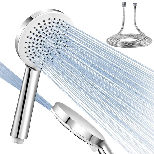 Dothnix High Pressure Shower Head With 5 Modes and 2m Hose - Universal Powerful for Low Pressure