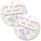 Lashicorn Pop It When She Pops Elephant Tags | 30 pk, 2.5” Blue Woodland Animals Labels for Champagne Bottles Pink Bubbly Labels for Mini Bottles Baby Shower Favor