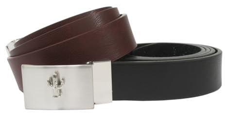 Gamekeepers Cottage gifts Spiky Cactus Classic Leather Belt with Alloy Buckle Adjustable Men's Gift 574