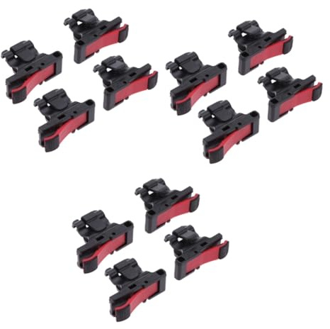 Uonlytech 12stücke Mobile Game Controller Trigger-tasten Für Smartphones Shortcut-tasten Ziel Und Joystick-buttons Schwarz-rot Für Tablets Und Mobile Spiele