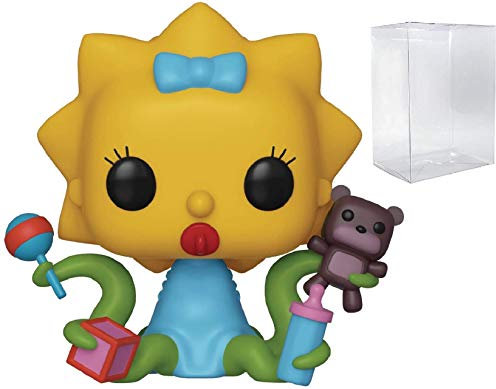 POP The Simpsons: Treehouse of Horror - Alien Maggie Funko Vinyl Figure (Bundled with Compatible Box Protector Case), Multicolor, 3.75 inches