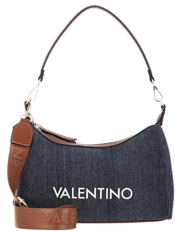 VALENTINO Leith Re Hobo Bag Denim/Cuoio