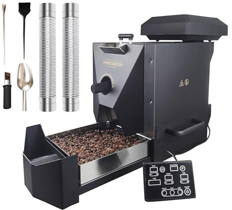 NIASIA 500g Automatic Coffee Roaster Machine for Home Use with Smoke Filter and Straw Collector