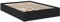 vidaXL Bettgestell, Bett mit Schubladen für Schlafzimmer, Bettrahmen mit Lattenrost, Schlafzimmerbett Doppelbett, Schwarz 120x200cm Holzwerkstoff