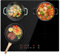 Panana 4-Zone Induction Hob, Black Crystal Glass, 7600W, 4 Independent Controls, 10 Temp Settings, 99 Min Timer, Safety Lock, No Plug