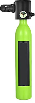 IIGEN Tauchflasche Tragbare Unterwasser-Notfall-Ersatzgasflaschen, Ausgestattet Mit Einem Kompletten Satz Atemschutzmasken Ultrahohe Stabilität(Green0.5L Respirator)