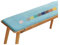 Stuhlkissen Mit Bändern, Sitzkissen Gartenstuhl Outdoor, Bankkissen, Gartenbank Kissen Bankauflage, Sitzauflage Bank Rutschfeste Sitzpolster Bank Für Indoor Fenster Terrasse e3(Light Blue,40x40 cm 16x