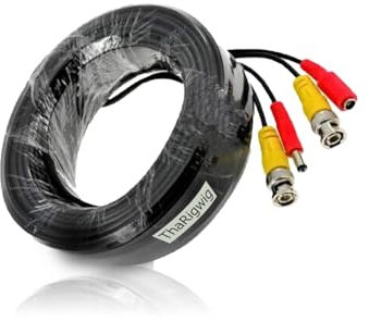 ThaRigwig 10M / 30M CCTV Security Camera Cable,BNC Video Power Cable for Surveillance DVR System (10M (32.8FT))