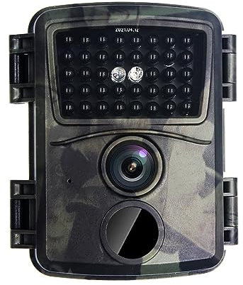 Ruiseawing Wildkamera Jagdkamera Outdoorkamera Jagd wasserdichte Infrarotkamera Wilddetektor (Mit 64G Speicherkarte)