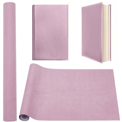 CRASPIRE Cubierta de Libro de Tela Marrón Oscuro de 51 x 11.8 pulgada con Respaldo de Papel Superficie de Tela de Gamuza Encuadernación para Suministros de Encuadernación de Libros Protector de Álbume