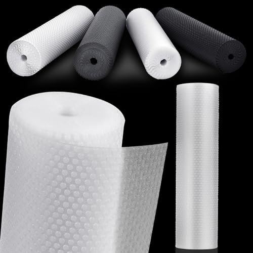 MooiFun Drawer Liners, Waterproof Shelf Liner, Anti-Slip Non-Adhesive BPA Free Kitchen Cupboard Cabinet Liner Refridge Fridge Mats Sink Protector Strong Durable for Home (Clear/40cm x 610cm)