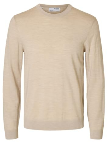Selected Femme Herren Slhtray Ls Knit Merino Crew Neck Noos Slhtray Ls Knit Merino Crew Neck Noos (1er Pack)