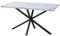 DEYARNA HOME 140cm Mesa de Comedor Rectangular para 4-6 Personas, Mesa de Cocina Industrial con Tapa de MDF y Marco de Acero