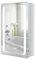 Warmiehomy Bathroom Mirror Cabinets with Lights,500x700mm LED Illuminated Bathroom Mirror Cabinet with Shaver Socket Sensor Switch Demister Pad with Time
