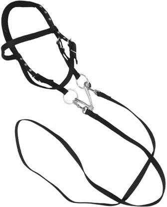 HANABASS Nylon Pferdehalfter Mit Komfortdesign Verstellbar Beißfrei Für Training Und Reiten Von Kleinen Geeignet Für Schulterhöhe