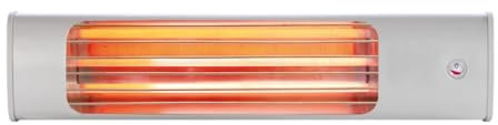 GASFRIGO® - Thermologika - Lampada Infrarossi Riscaldante a Muro, Riscaldamento Elettrico a Basso Consumo, 3 Livelli di Calore 600/1200/1800 W, Stufa Elettrica da Parete