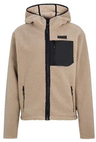 Ziener Juha-z Giacca in pile High Loft, strato intermedio, con cappuccio Uomo (Pacco da 1)