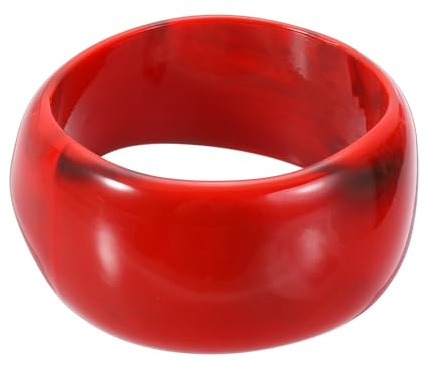 QUARKZMAN Acryl Auffällige Armreifen Für Frauen Acrylharz Auffälliger Rot | Acetat Manschetten Armband Schmuck