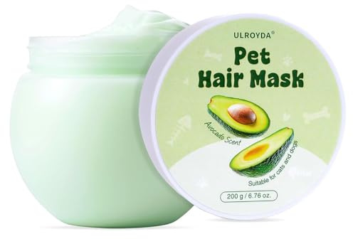 ulroyda Conditioner & Haarmaske für Hunde & Katzen | Sofort‑Entwirrung, weiches glänzendes Fell, leicht kämmbar | seifenfrei & pH‑neutral für langhaarige & lockige Tiere, 200 g