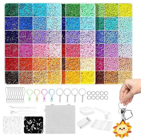Générique Iron on Beads Kit | Craft Craft Set | Pixel Art & Craft Kit - For Teens and Adults - School Holiday Projects, Family Activity, Game